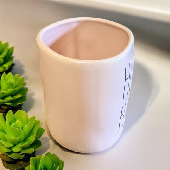 NWOT Rae Dunn Blush Pink HUBBA HUBBA Mug Lovely Soft Shell Pink Collectible Gift - Picture 7 of 13